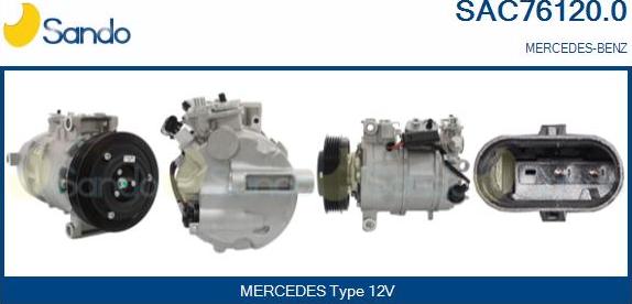 Sando SAC76120.0 - Compressor, air conditioning autospares.lv