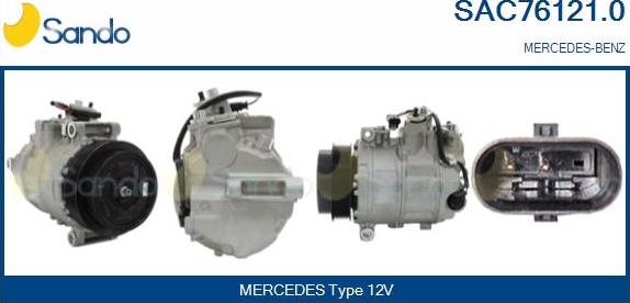 Sando SAC76121.0 - Compressor, air conditioning autospares.lv