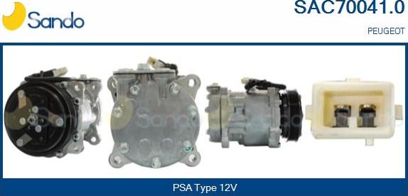 Sando SAC70041.0 - Compressor, air conditioning autospares.lv