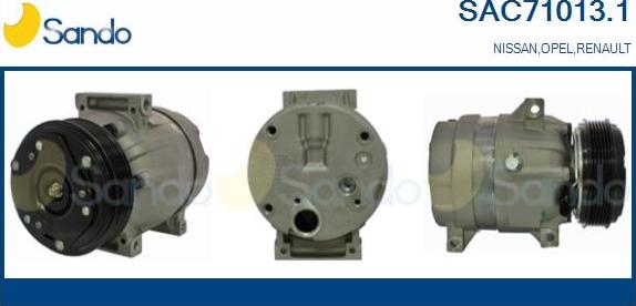 Sando SAC71013.1 - Compressor, air conditioning autospares.lv