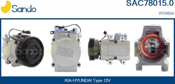 Sando SAC78015.0 - Compressor, air conditioning autospares.lv