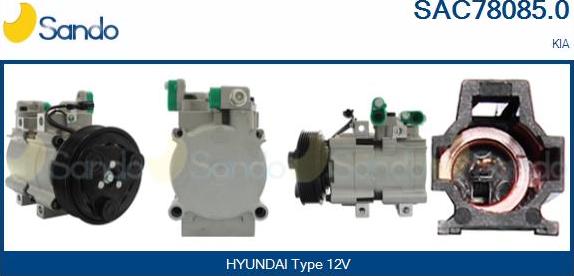 Sando SAC78085.0 - Compressor, air conditioning autospares.lv