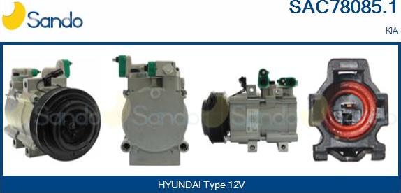 Sando SAC78085.1 - Compressor, air conditioning autospares.lv