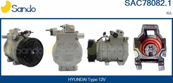 Sando SAC78082.1 - Compressor, air conditioning autospares.lv