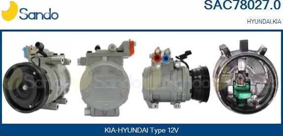 Sando SAC78027.0 - Compressor, air conditioning autospares.lv