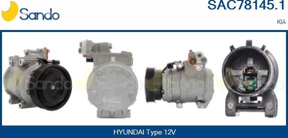 Sando SAC78145.1 - Compressor, air conditioning autospares.lv