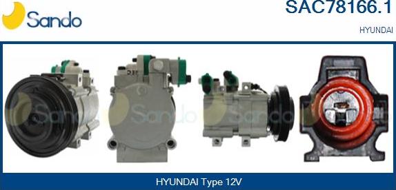 Sando SAC78166.1 - Compressor, air conditioning autospares.lv