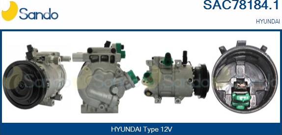 Sando SAC78184.1 - Compressor, air conditioning autospares.lv