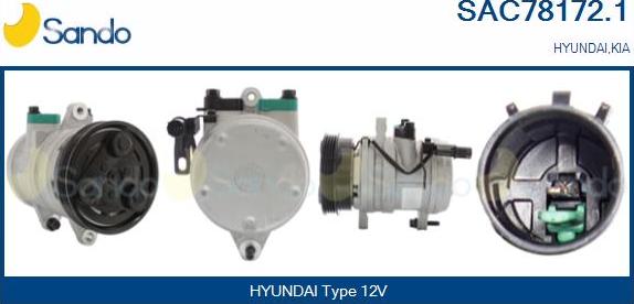 Sando SAC78172.1 - Compressor, air conditioning autospares.lv