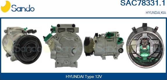 Sando SAC78331.1 - Compressor, air conditioning autospares.lv