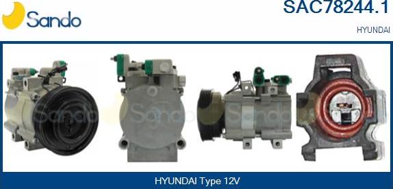 Sando SAC78244.1 - Compressor, air conditioning autospares.lv