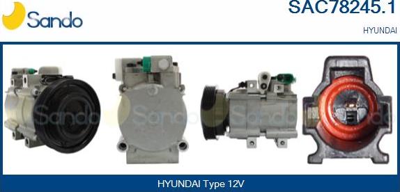 Sando SAC78245.1 - Compressor, air conditioning autospares.lv