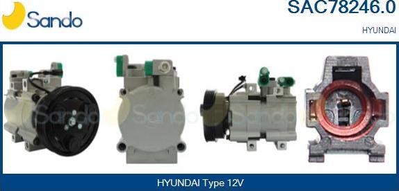 Sando SAC78246.0 - Compressor, air conditioning autospares.lv