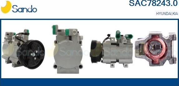 Sando SAC78243.0 - Compressor, air conditioning autospares.lv