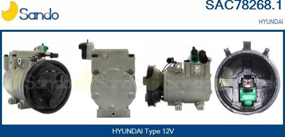 Sando SAC78268.1 - Compressor, air conditioning autospares.lv