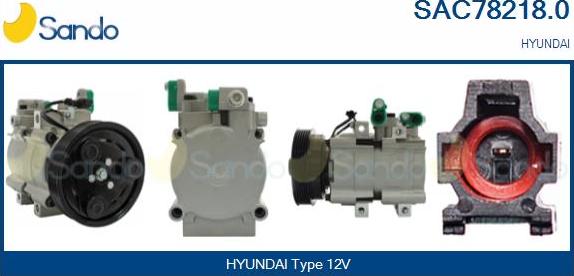 Sando SAC78218.0 - Compressor, air conditioning autospares.lv