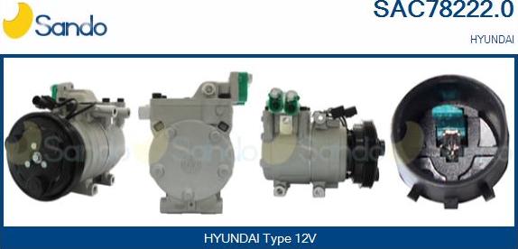 Sando SAC78222.0 - Compressor, air conditioning autospares.lv