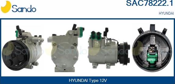 Sando SAC78222.1 - Compressor, air conditioning autospares.lv