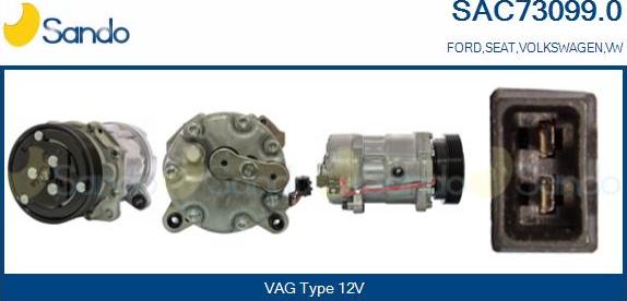 Sando SAC73099.0 - Compressor, air conditioning autospares.lv