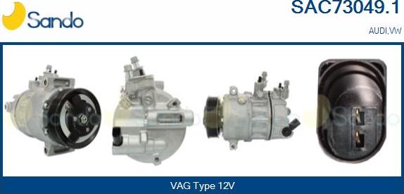 Sando SAC73049.1 - Compressor, air conditioning autospares.lv