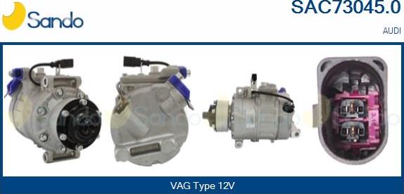 Sando SAC73045.0 - Compressor, air conditioning autospares.lv