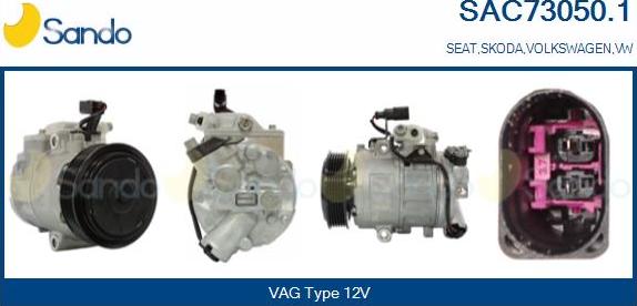 Sando SAC73050.1 - Compressor, air conditioning autospares.lv