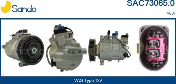 Sando SAC73065.0 - Compressor, air conditioning autospares.lv