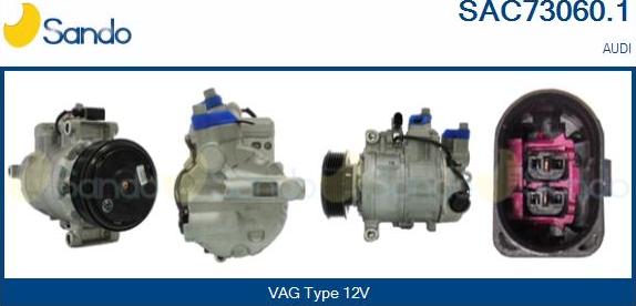 Sando SAC73060.1 - Compressor, air conditioning autospares.lv