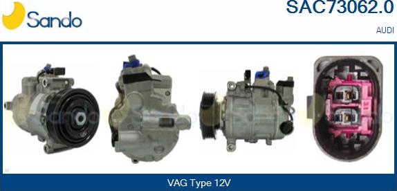 Sando SAC73062.0 - Compressor, air conditioning autospares.lv