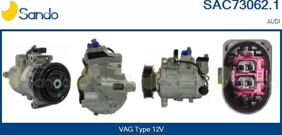 Sando SAC73062.1 - Compressor, air conditioning autospares.lv