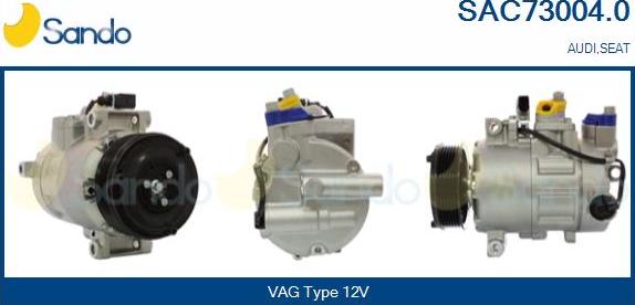 Sando SAC73004.0 - Compressor, air conditioning autospares.lv