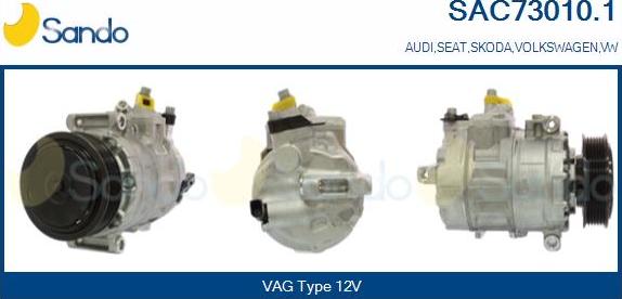 Sando SAC73010.1 - Compressor, air conditioning autospares.lv