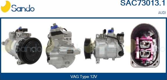 Sando SAC73013.1 - Compressor, air conditioning autospares.lv