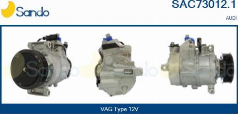 Sando SAC73012.1 - Compressor, air conditioning autospares.lv