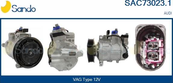 Sando SAC73023.1 - Compressor, air conditioning autospares.lv