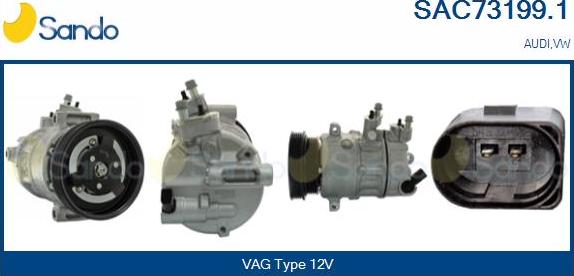 Sando SAC73199.1 - Compressor, air conditioning autospares.lv