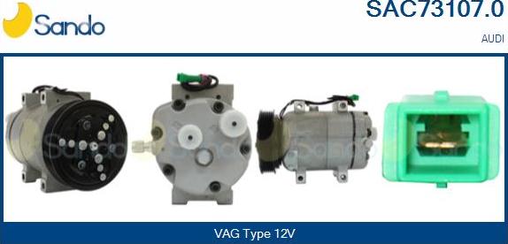 Sando SAC73107.0 - Compressor, air conditioning autospares.lv