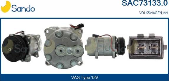 Sando SAC73133.0 - Compressor, air conditioning autospares.lv