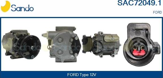 Sando SAC72049.1 - Compressor, air conditioning autospares.lv