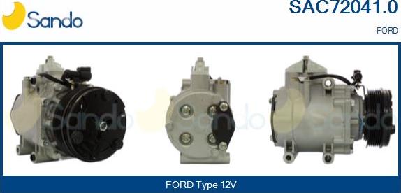 Sando SAC72041.0 - Compressor, air conditioning autospares.lv