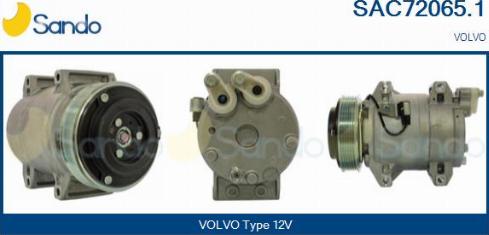 Sando SAC72065.1 - Compressor, air conditioning autospares.lv