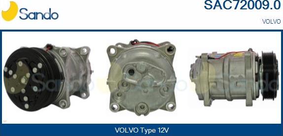 Sando SAC72009.0 - Compressor, air conditioning autospares.lv