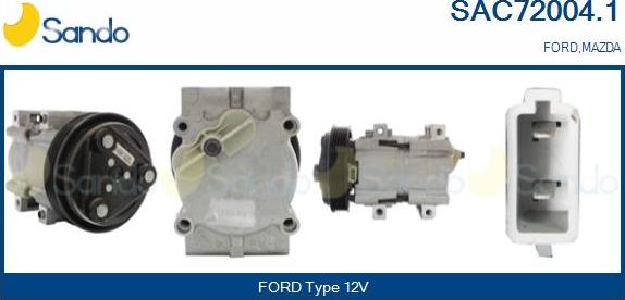 Sando SAC72004.1 - Compressor, air conditioning autospares.lv