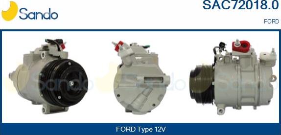 Sando SAC72018.0 - Compressor, air conditioning autospares.lv