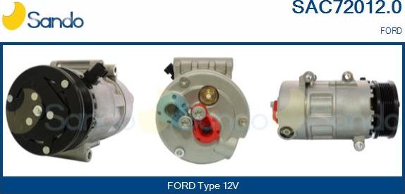 Sando SAC72012.0 - Compressor, air conditioning autospares.lv