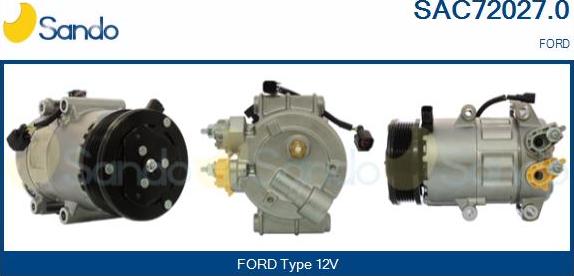 Sando SAC72027.0 - Compressor, air conditioning autospares.lv