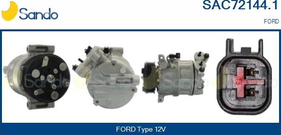 Sando SAC72144.1 - Compressor, air conditioning autospares.lv