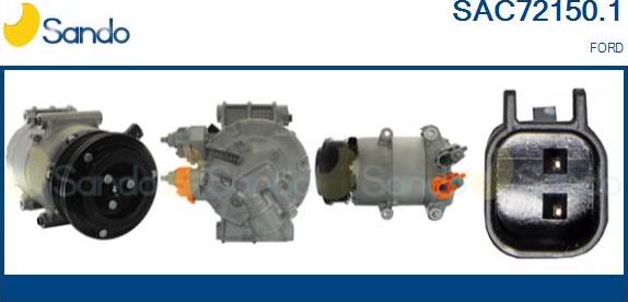 Sando SAC72150.1 - Compressor, air conditioning autospares.lv