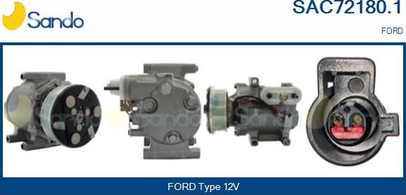 Sando SAC72180.1 - Compressor, air conditioning autospares.lv