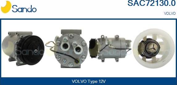 Sando SAC72130.0 - Compressor, air conditioning autospares.lv